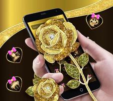 Gold Rose Luxury Black Business Theme syot layar 2