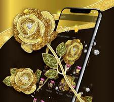 Gold Rose Luxury Black Business Theme captura de pantalla 3