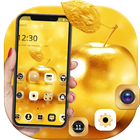 Gold Luxury Apple Theme For XS icono