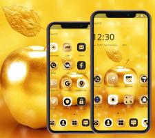Gold Luxury Apple Theme For XS скриншот 2