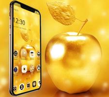 Gold Luxury Apple Theme For XS capture d'écran 3