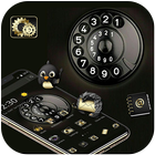 Black Business Delicate Telephone Theme Zeichen