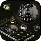 Black Business Delicate Telephone Theme icône