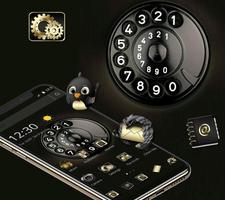Black Business Delicate Telephone Theme Plakat