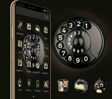 Black Business Delicate Telephone Theme ảnh chụp màn hình 2