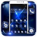 Blue Black Future Theme APK