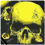 Gold Black Skeleton Theme أيقونة