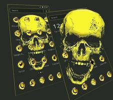 Gold Black Skeleton Theme syot layar 3