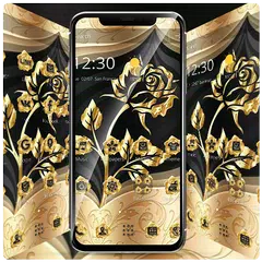 Gold Rose Extravagant Business Theme APK download