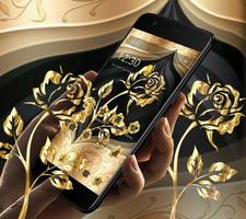 Poster Gold Rose Extravagant Business Theme