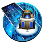 Neon Time Machine Theme icono