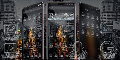 Water Drop City Theme screenshot 3