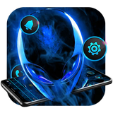 Blue Science Alien Tech Theme icône