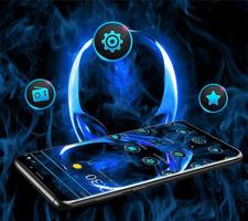 Blue Science Alien Tech Theme syot layar 1