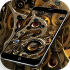 Wood Texture Gears أيقونة