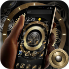 Golden Metallic Gears أيقونة