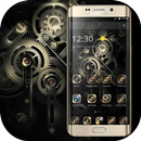 Gold Black Luxury Gears Theme APK