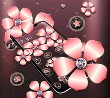 Rose Gold Luxury Flower Theme 스크린샷 2