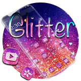 Purple Glitter Sparkling Theme أيقونة
