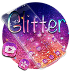 Purple Glitter Sparkling Theme icône