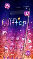 Purple Glitter Sparkling Theme Ekran Görüntüsü 2