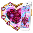 Love Dark Maroon Heart ไอคอน