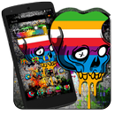 Graffiti Rainbow Skull Theme APK