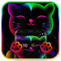 Thème Neon Kitty Glow Launcher