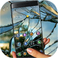 Rainy Broken Glass Theme
