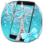 Shiny Turquoise Diamond Butterfly biểu tượng