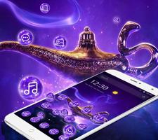 Night Magical Lamp Theme الملصق