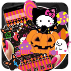 Happy Halloween Kitty Theme icône