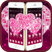 Shine Pink Cute Love Female Stars Sparkle Theme icon