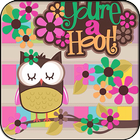 Pink Owl Hoot icône