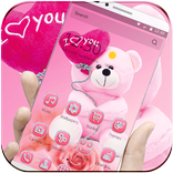 Theme Pink Teddy Bear Love