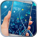 Neon Blue Flower Gallery APK