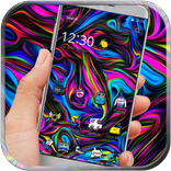 ट्रिपी स्ट्रीट आर्ट ग्रेफिटी