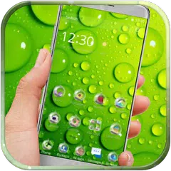 水滴雨滴主題桌布 水滴綠色動態壁紙 適用三星華為手機 APK 下載