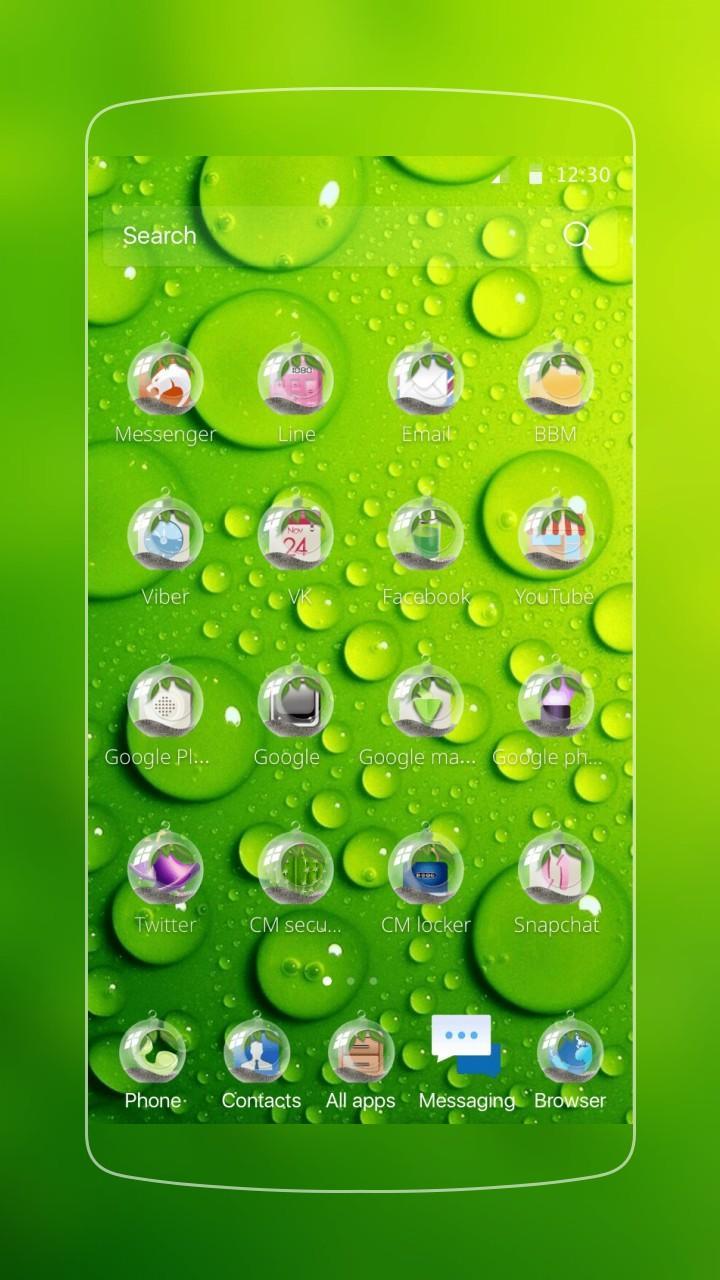 水滴雨滴主題桌布水滴綠色動態壁紙適用三星華為手機安卓下載 安卓版apk 免費下載