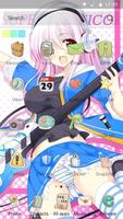 Anime music girl Theme syot layar 1