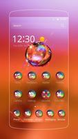 Bubble neon theme icon pack Affiche