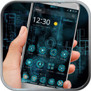 Blue Technology launcher theme APK