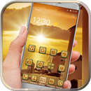 Golden sunset theme APK