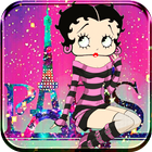 Cute Betty Boop Paris Eiffel Theme icon