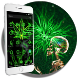 Neon Rasta Weed أيقونة