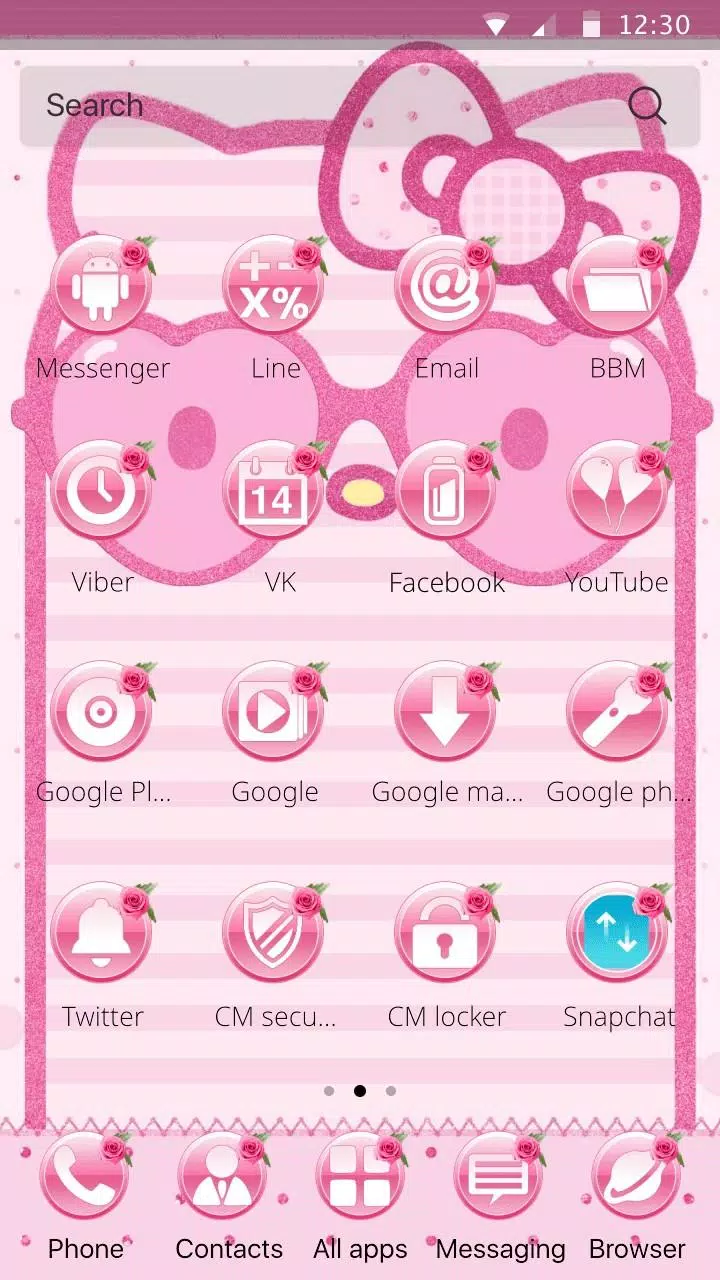 Pink Kitty Theme Kawaii icon packs pink wallpaper APK for Android