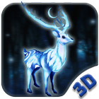 Thème 3D White Deer icône