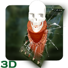 Tema del lanzador de cráneo 3D icono