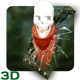 3D موضوع الجمجمة قاذفة أيقونة