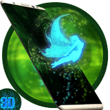 3d، أخضر، الأزرق، فيريفلي، أنج أيقونة